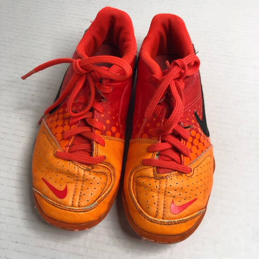 Nike Shoes 1.5Y Jr Solar Red & Orange Youth Soccer 415129-608